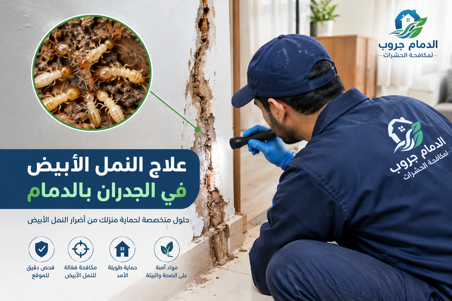 مكافحه النمل الابيض فى الدمام