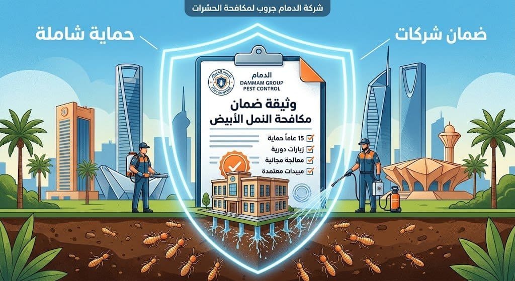 ضمان شركات مكافحة النمل الأبيض بالدمام