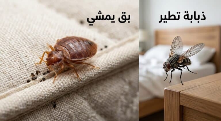 هل البق يطير ام يمشى
