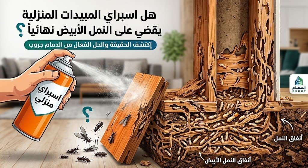 هل اسبراي المبيدات المنزلية يقضي على النمل الأبيض نهائياً؟